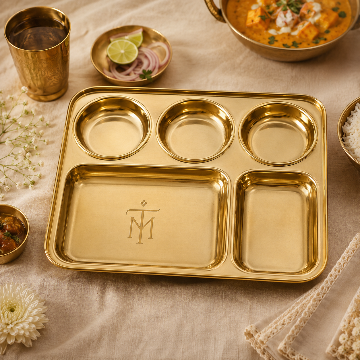 Tamryn Brass Bhojan Thal