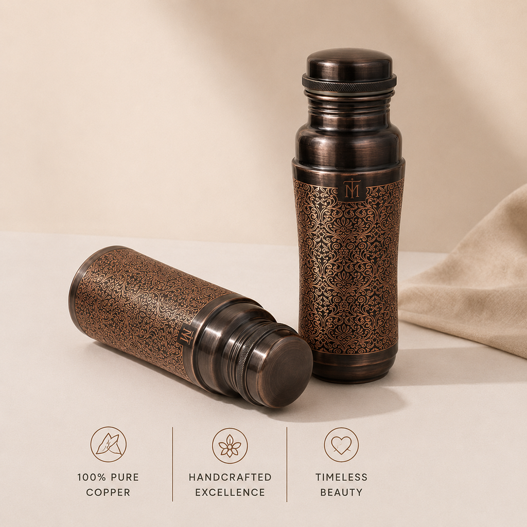 Tamryn Copper Bottle - Floral | 1 Litre