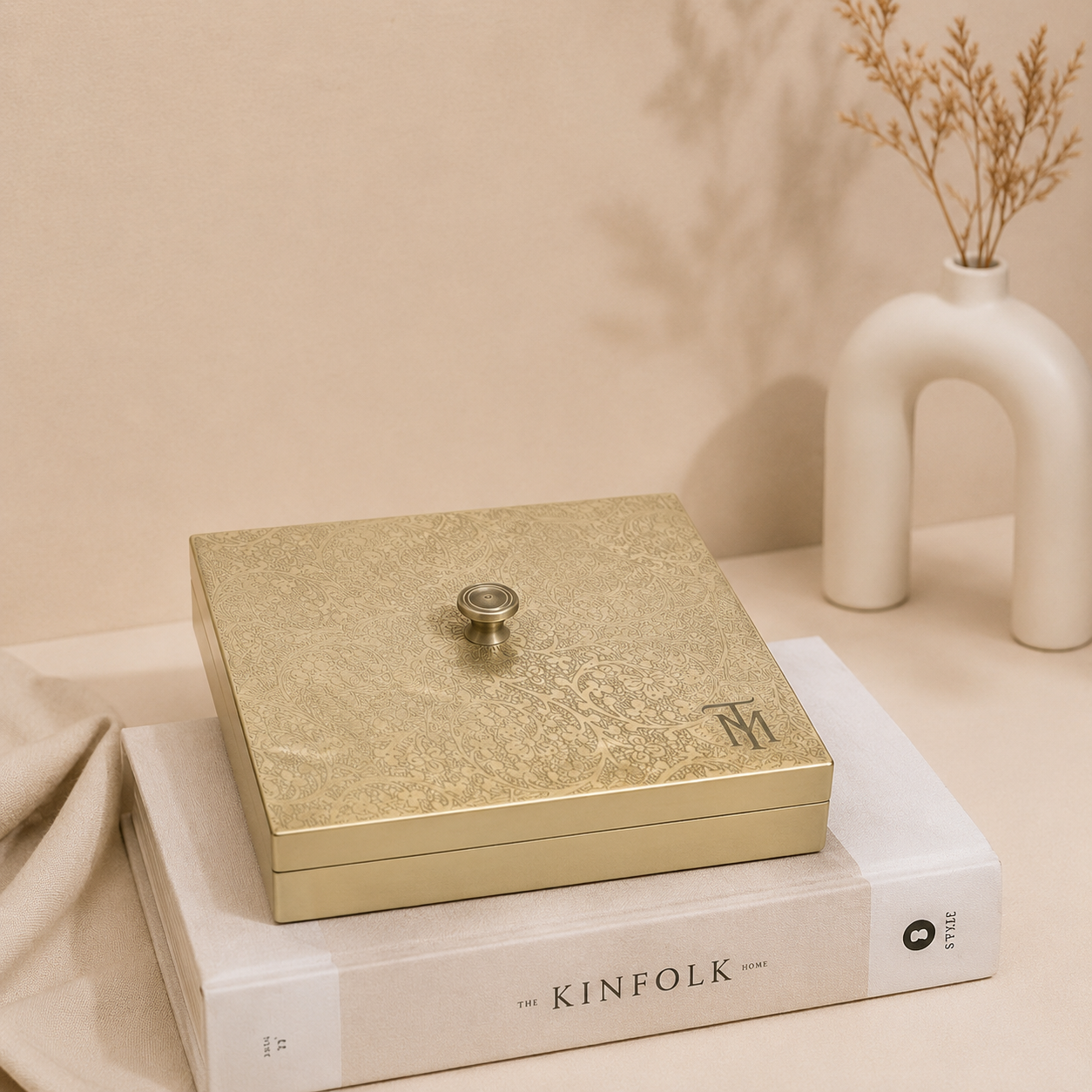 Tamryn Brass Dry Fruit Box