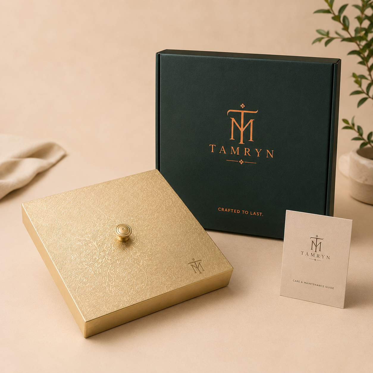 Tamryn Brass Dry Fruit Box