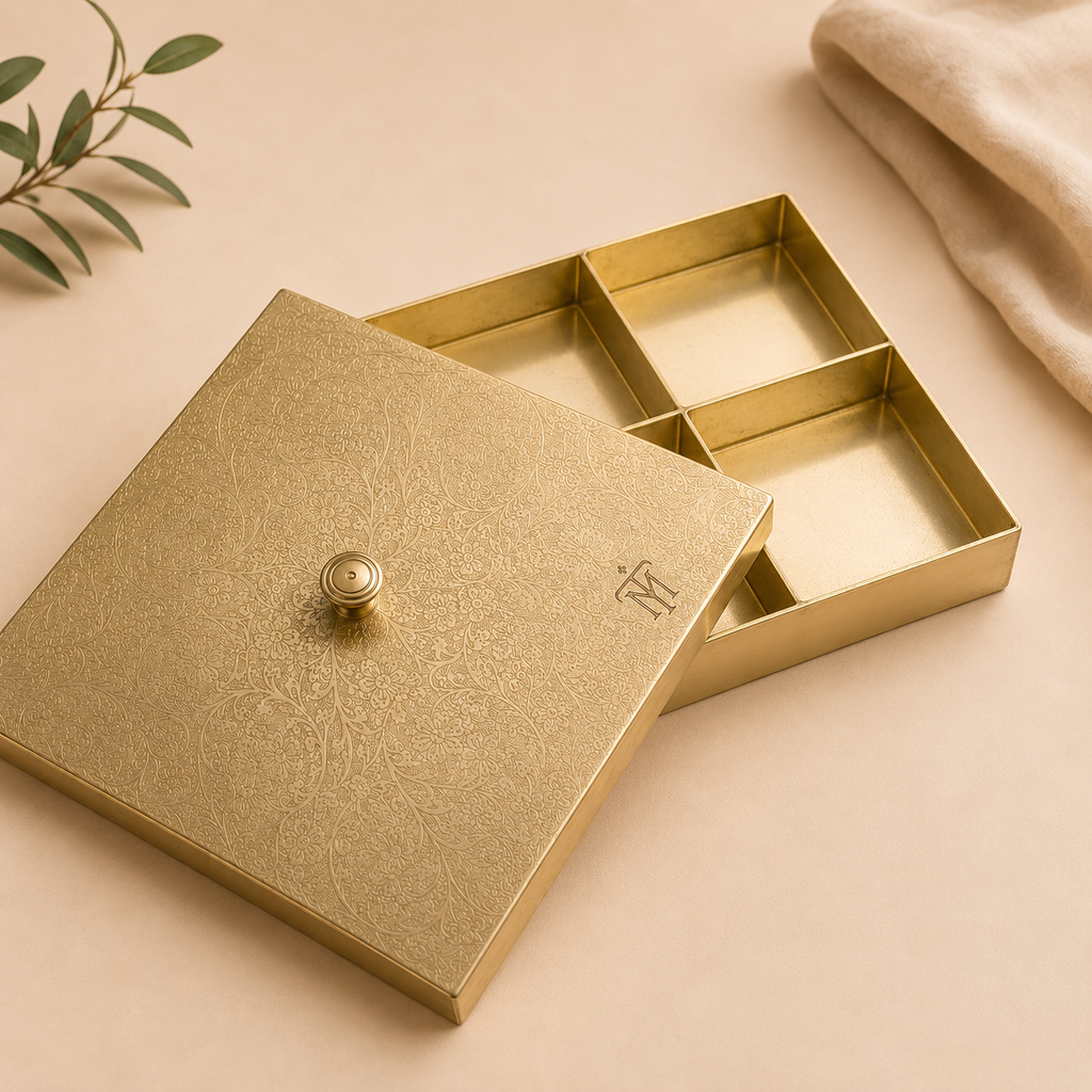Tamryn Brass Dry Fruit Box