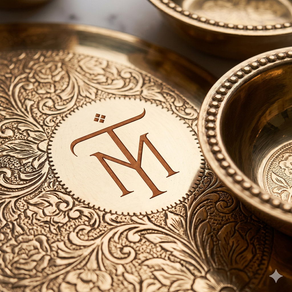 Tamryn Brass Plate Set