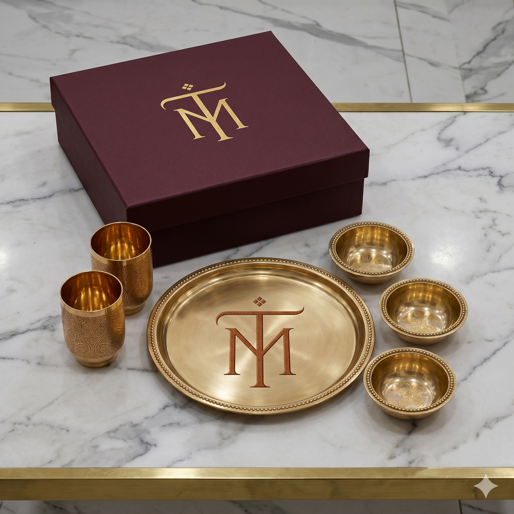 Tamryn Brass Plate Set
