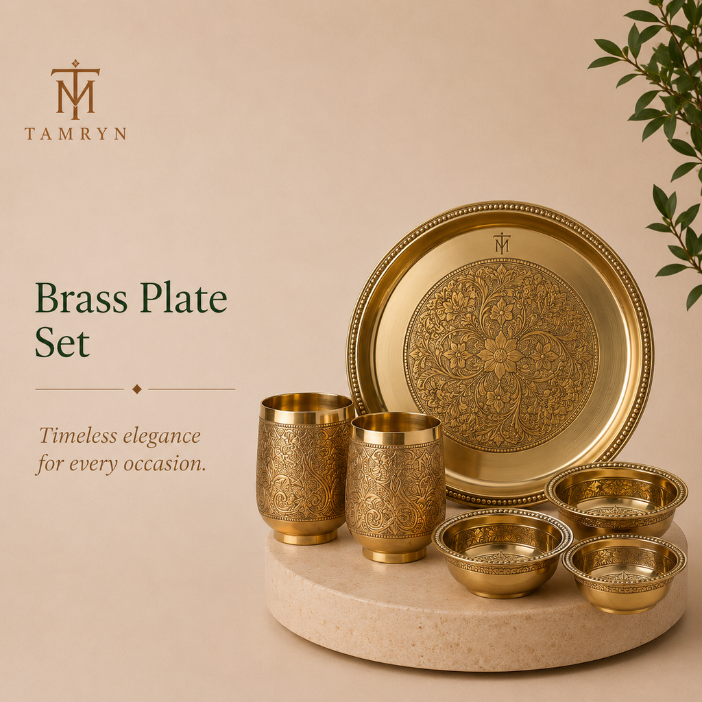 Tamryn Brass Plate Set