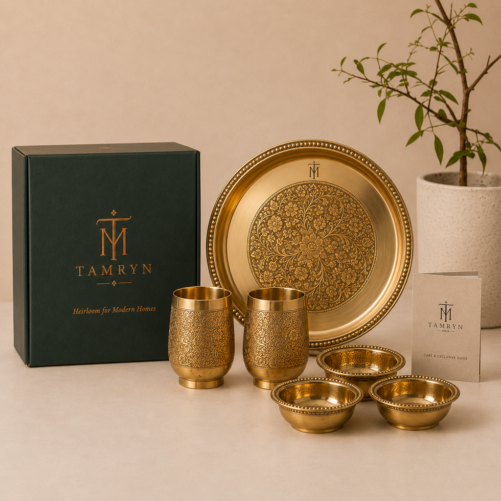 Tamryn Brass Plate Set