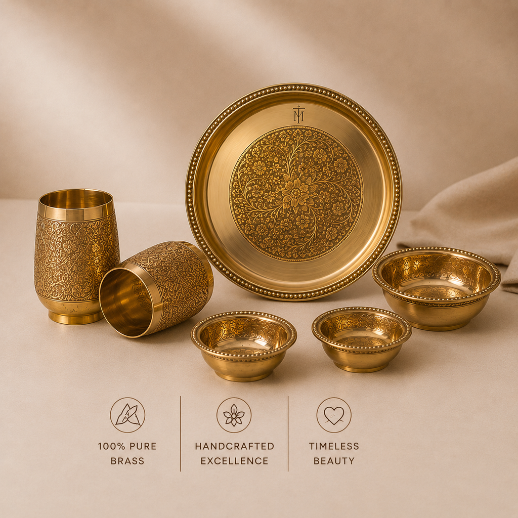 Tamryn Brass Plate Set