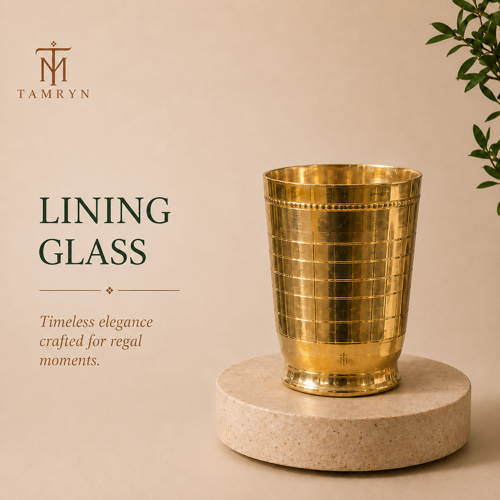 Tamryn Brass Lining Glass