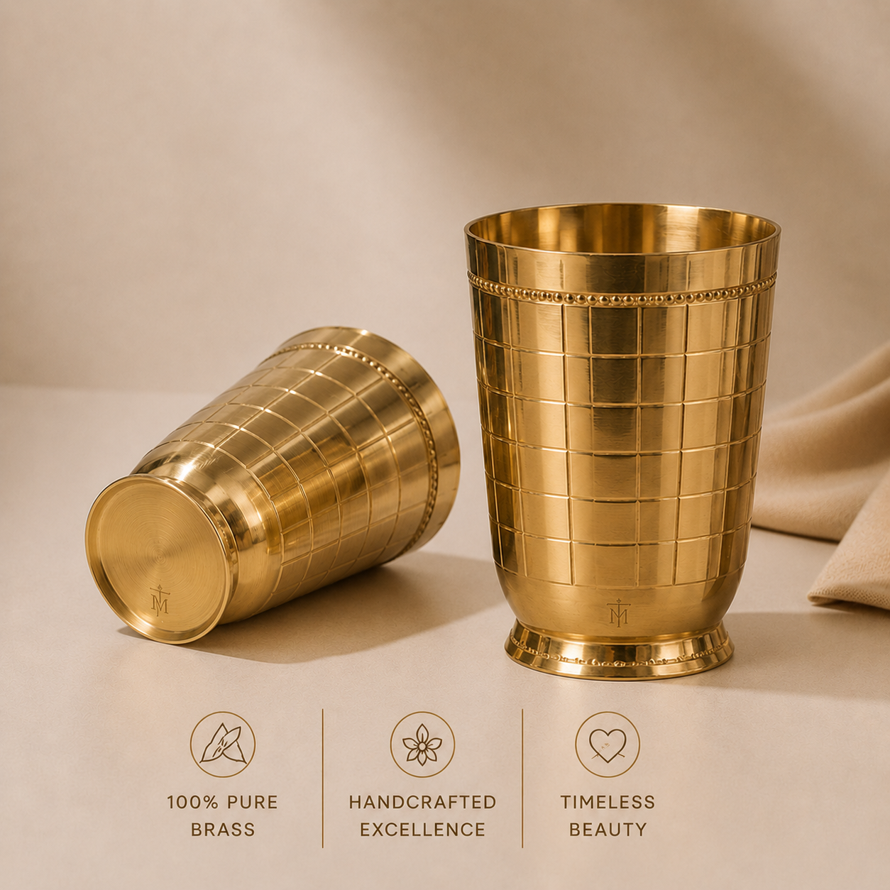 Tamryn Brass Lining Glass