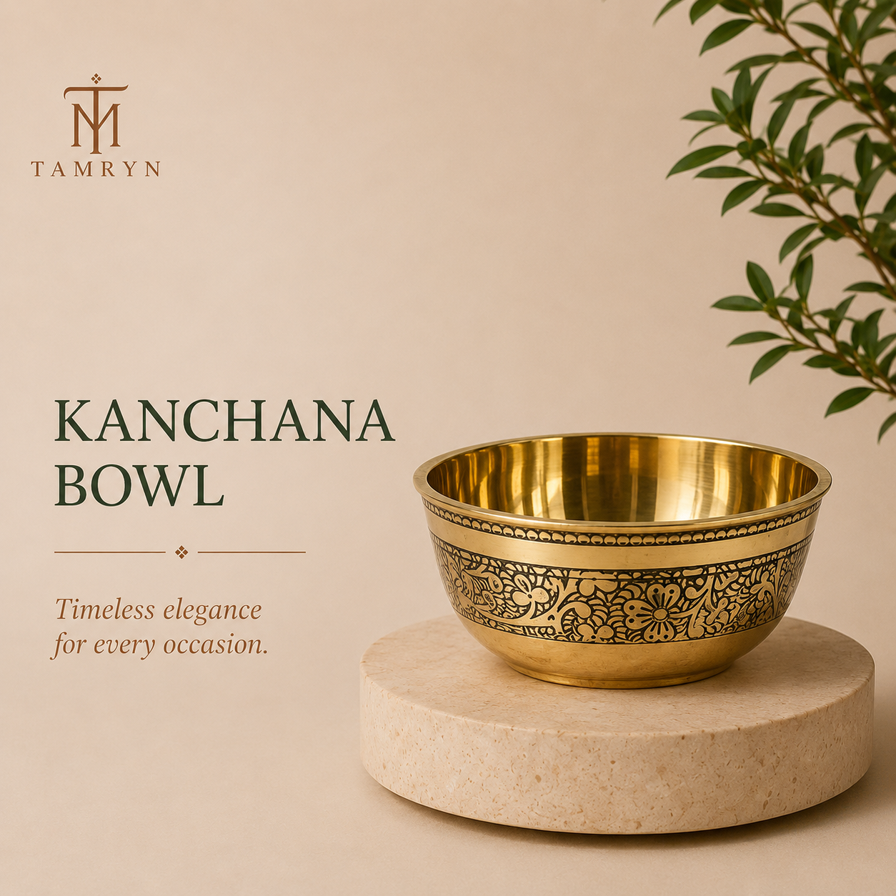 Tamryn Brass Kanchana Bowl