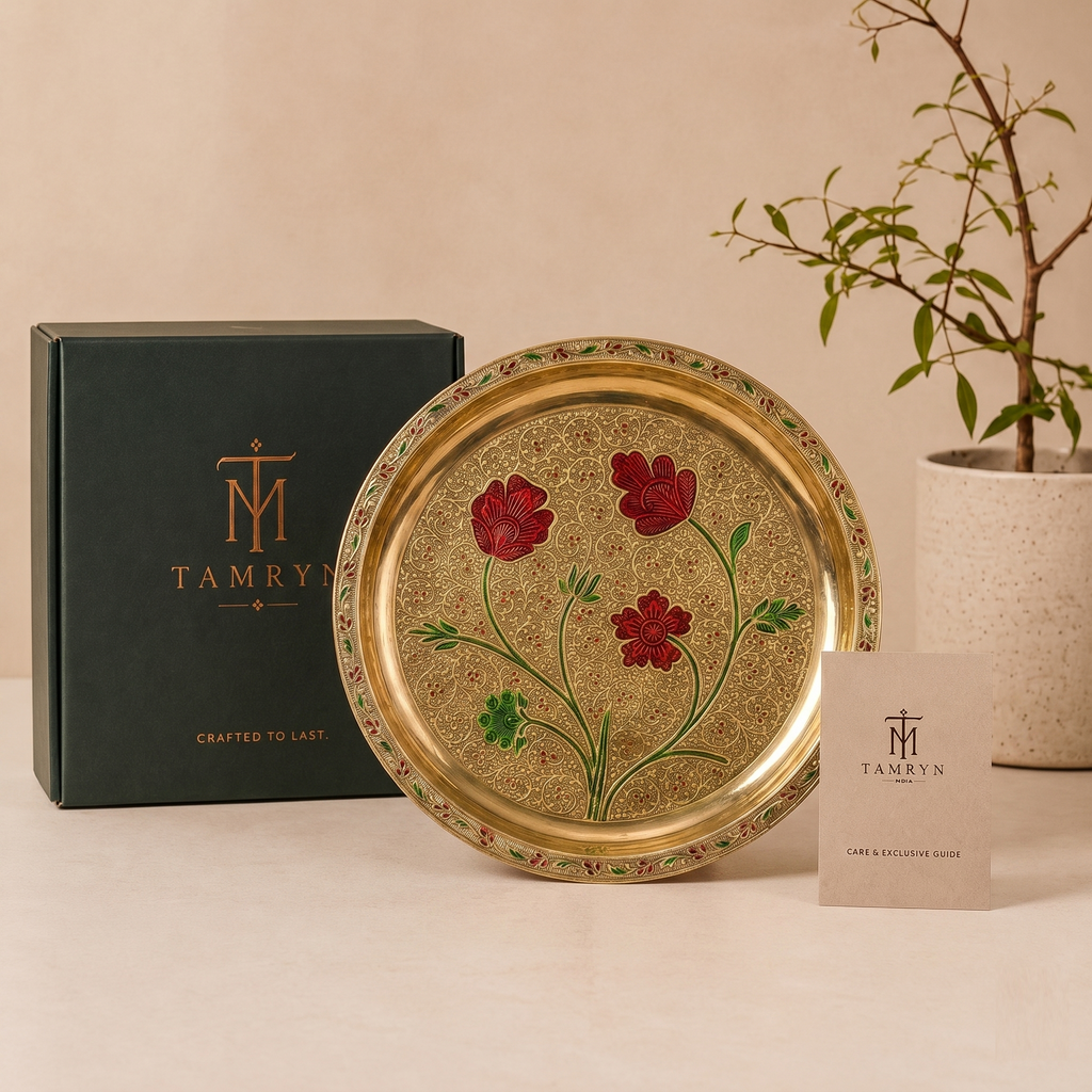 Tamryn Pooja Plate Ashtdhatu