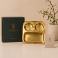 Tamryn Brass 3 Partition Plate