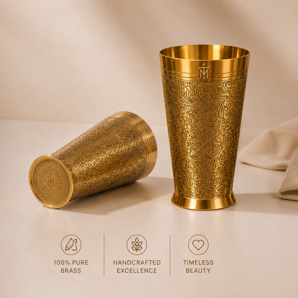 Tamryn Brass King Glass
