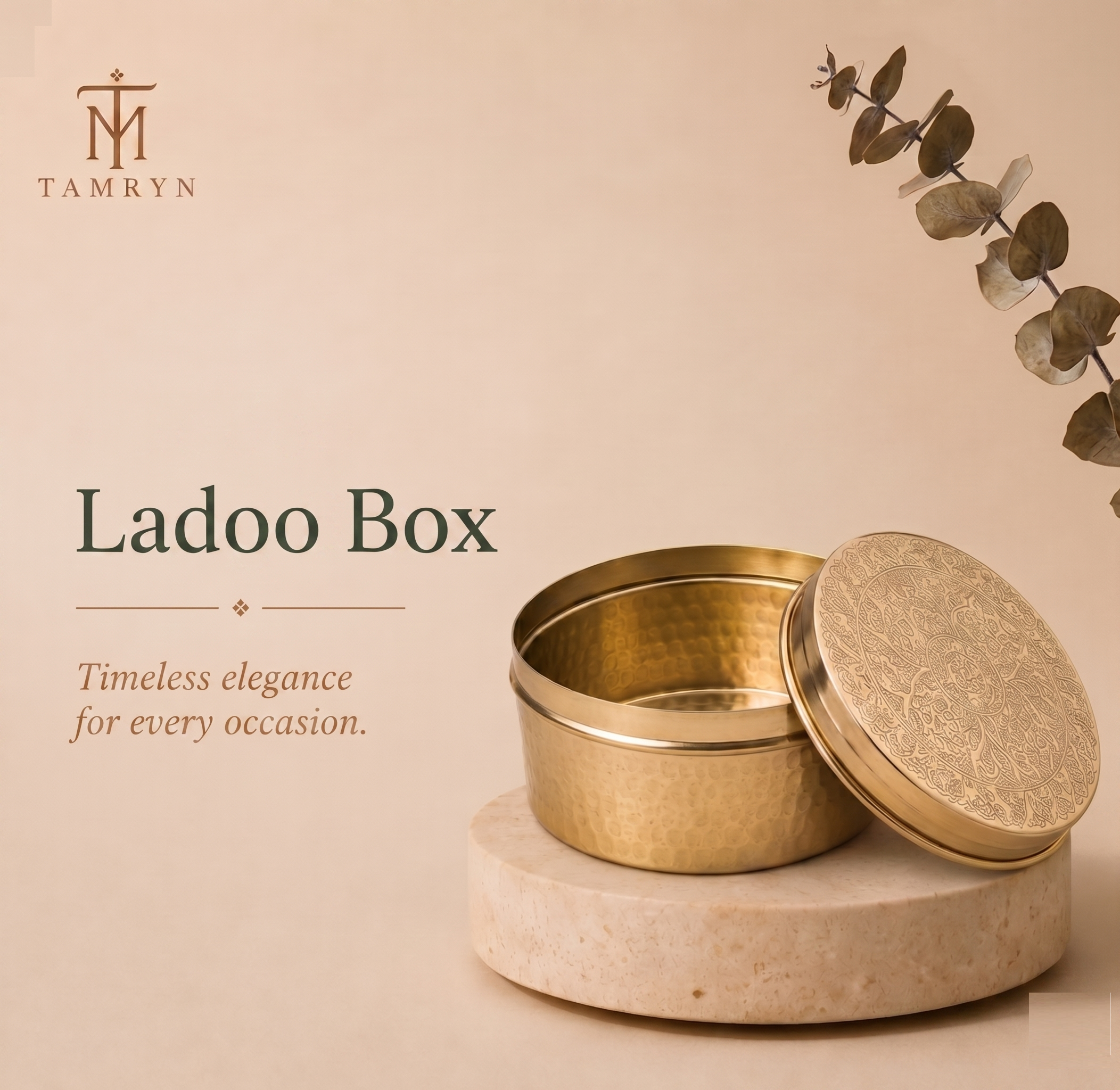 Tamryn Brass Laddo Box