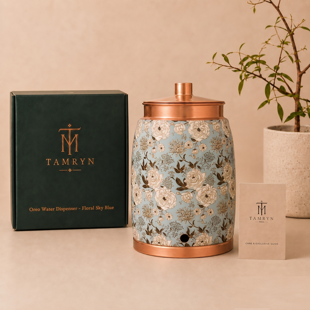 Tamryn Cooper Oreo Water Dispenser Floral Sky Blue