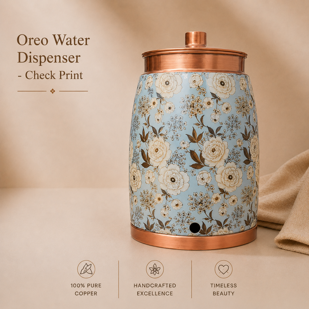 Tamryn Cooper Oreo Water Dispenser Floral Sky Blue